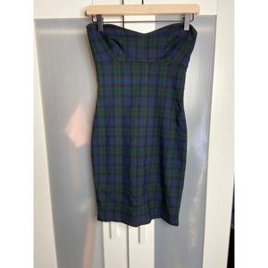 Zara Plaid Dress Mini Dress